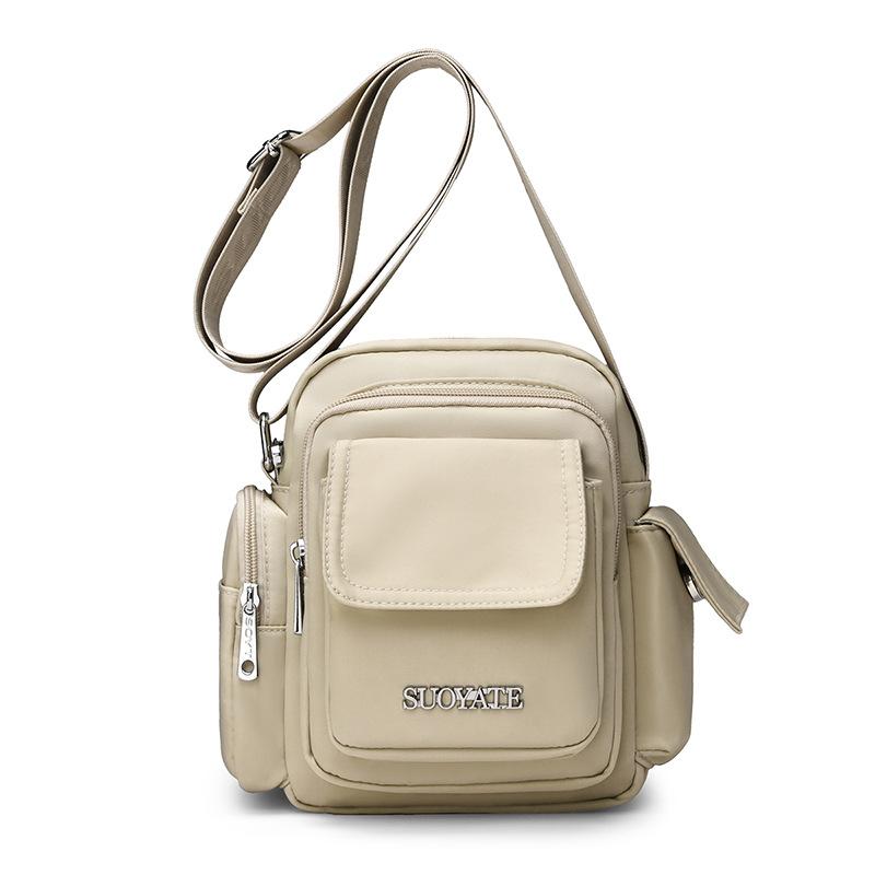 Water-repellent Nylon Bag Travel Shoulder Bag Women's Crossbody Bag Small Square Bag