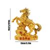 Resin Chinese 2026 Year of Horse Ornament Blessing Souvenir Feng Shui Horse Year Ornament Home Office Tabletop Decoration