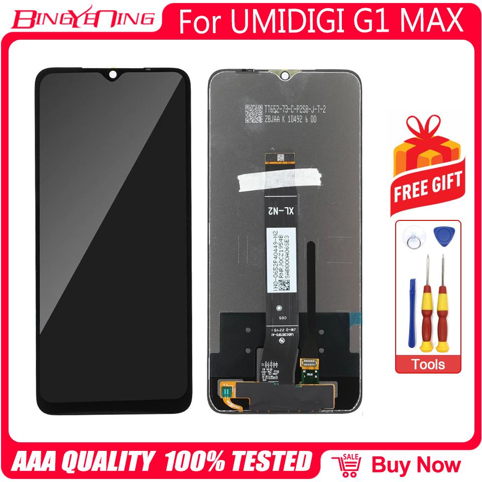 Original 6.52 Inch UMIDIGI G5A G1 Max LCD Display + Touch Screen Digitizer + Frame Assembly Digitizer For UMIDIGI C1 Max