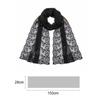 Embroidered Flower Lace Scarf Lightweight Female Headscarf Retro Silk Scarf  Summer