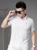Ozhouzhan 2025 New Trendy Bee Badge Lapel Short sleeve T-shirt Men Summer Half Sleeve Polo Shirt Men