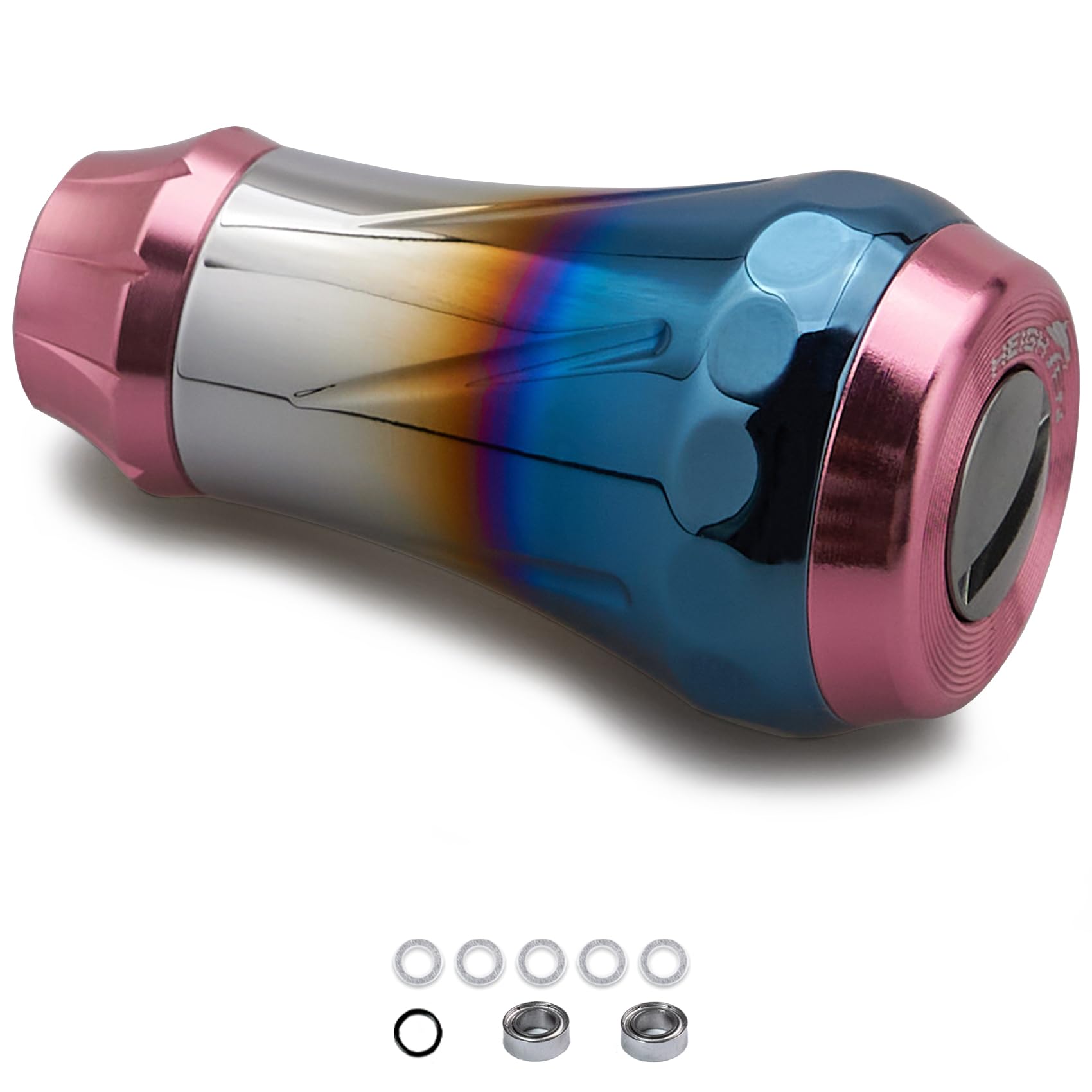 

HEIGHTEN 20мм Ручка катушки Кноб Совместимый с Shimano Daiwa Тип A Тип S Авиационный алюминий Серия Aurora Sakura V2.0 6.8г (Daiwa) (V2.0 - Розовый)