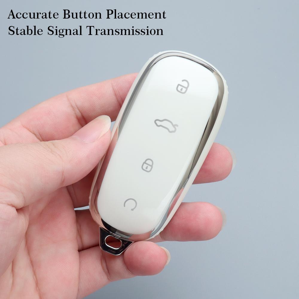 For Chery Omoda C7 7 Shs Phev   Tpu Car Key Case Cover Protector Shell Car Keychain Holder Fob Auto Interior Accessories