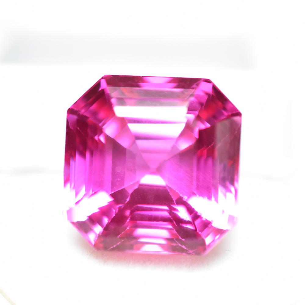 20 Ct Natural Sapphire Pink PERFECT Square Shape Loose Gemstone