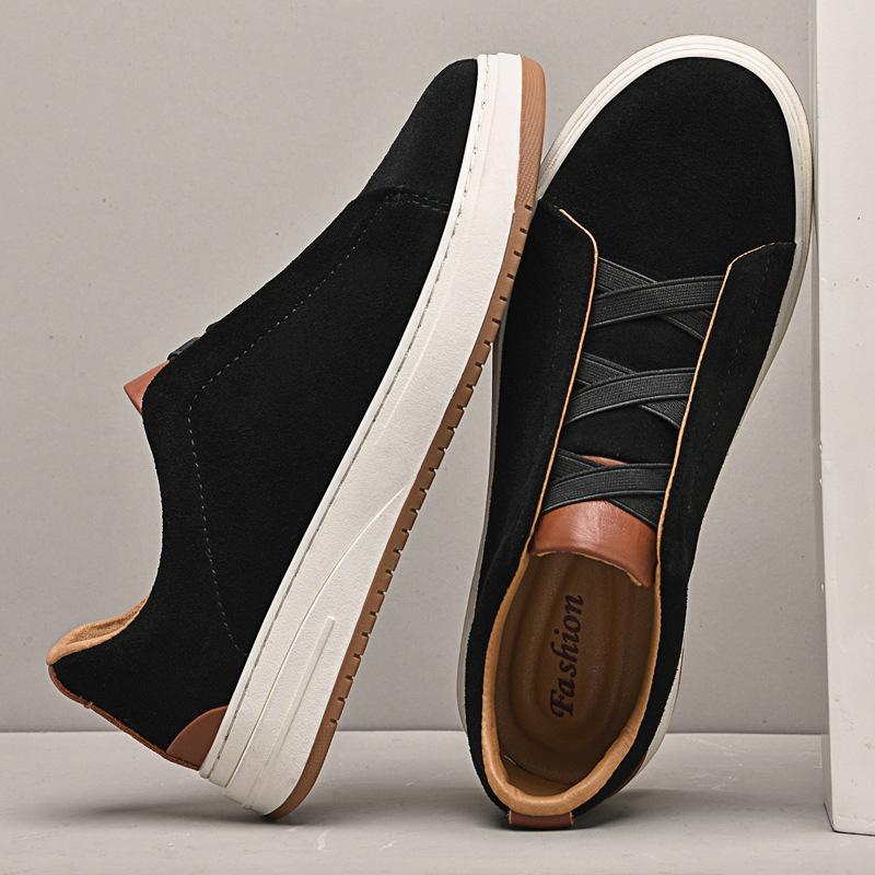 Top Layer Cowhide Size 47 Casual Leather Shoes Korean Version Versatile Personalized Men's Shoes Fashion Trendy Loafer Shoes