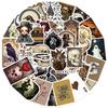 10/30/50pcs Retro Style Skull Cartoon Graffiti Stickers Gothic Waterproof DIY Laptop Luggage Scrapbook Cool DecoratiON Sticker
