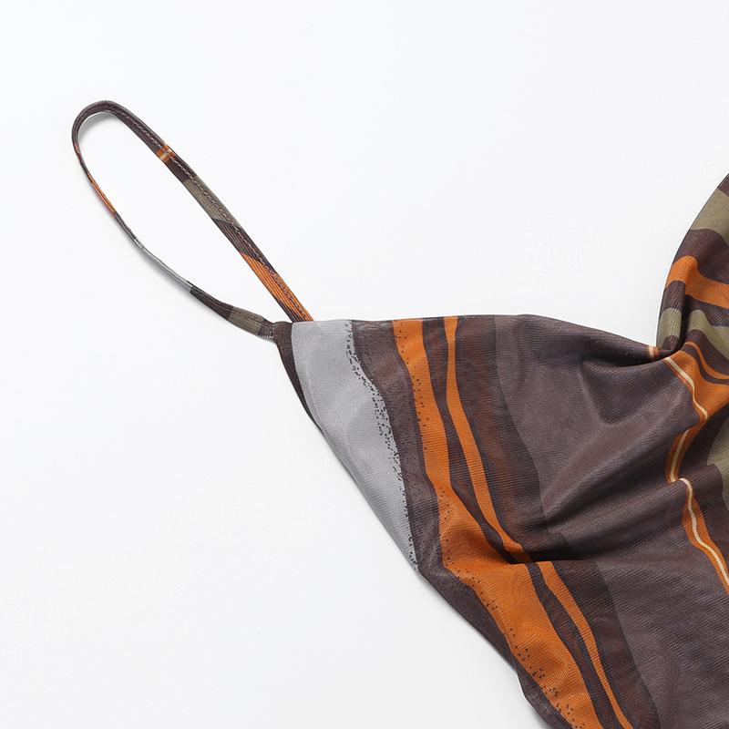 Женское клубное вечерние бретельки без рукавов — фото 12