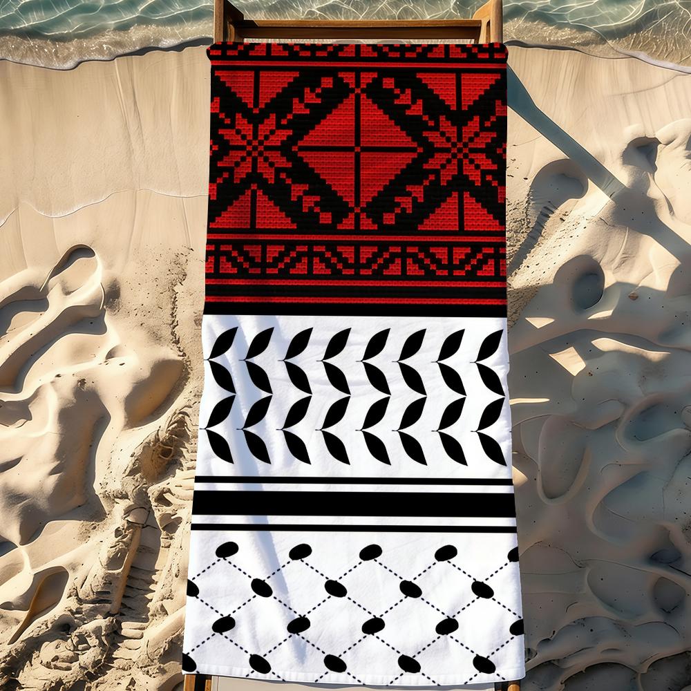 Fashion Hattah Keffiyeh Kufiya Towel For Swim Yoga Gym Quick Drying Soft and skin-friendly Beach Towels All-Season