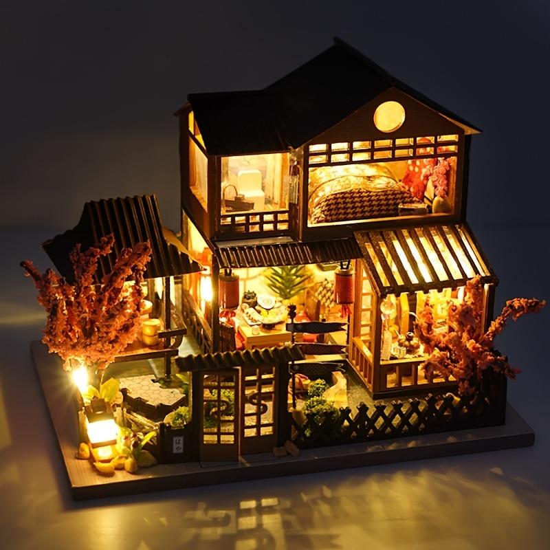 DIY Miniature Dollhouse - Mini Sakura Residence, 3D Puzzle, Birthday Gifts for Family and Friends