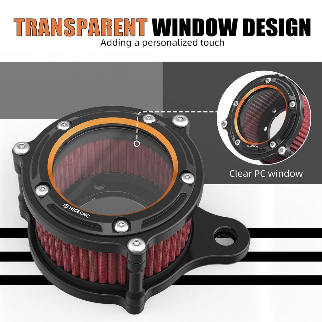 For 2009-2014 Harley Iron 883 XL883N Air Cleaner Motorcycle Air Filter for Harley Iron 1200 XL1200NS 2018 2019 2020 2021