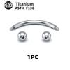 G23 Titanium Labret Piercings Stud Lip Rings Eyebrow Rings Cartilage Helix Tragus Piercing Horseshoe Ring Body Jewelry 16G