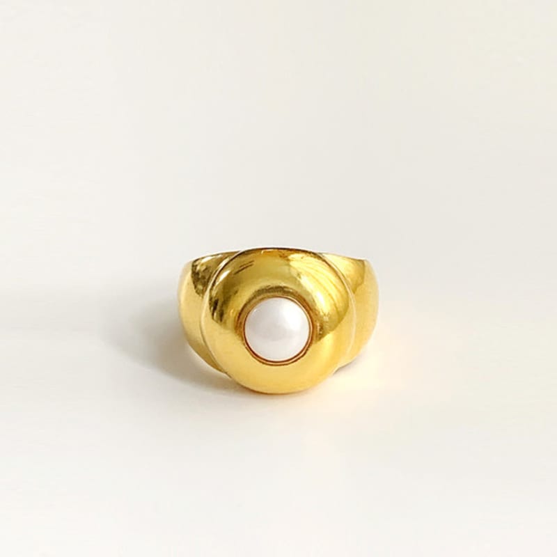 MARSBOM Rosalie Pearl Gold Ring