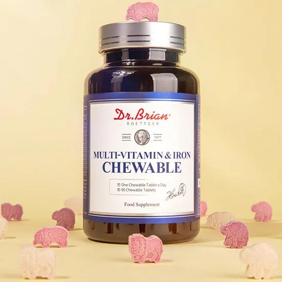 Multivitamin & Iron Chewable 90 Tablets (3 Month Supply)