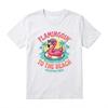 Flamingoin' To The Beach T-Shirt - Funny Summer Flamingo Vacation Tee
