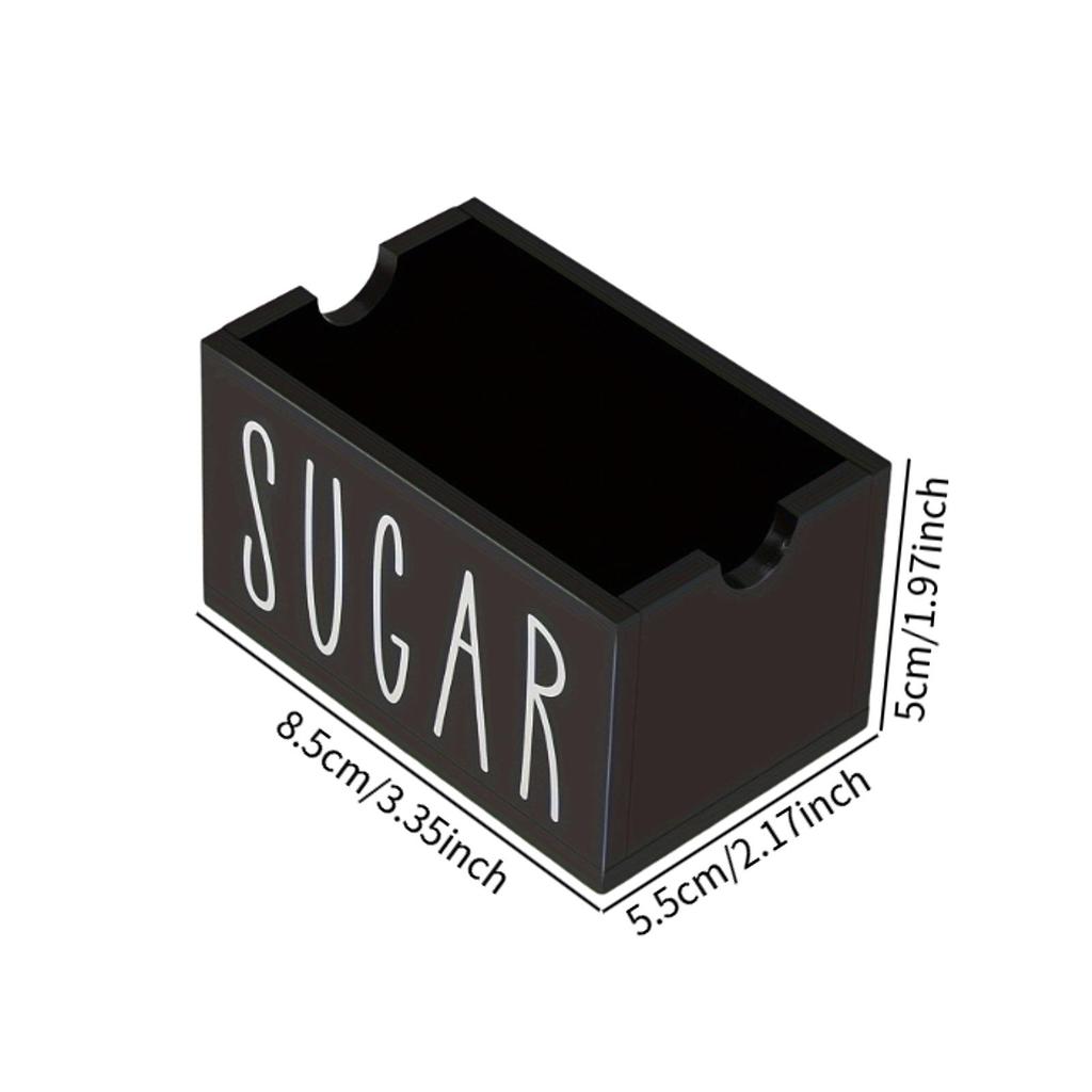 Wooden Sugar Packet Holder Tea Bag Storage Box Coffee Capsule Sorting Holder for Home Restaurant Countertop Coffee Bar Organizer