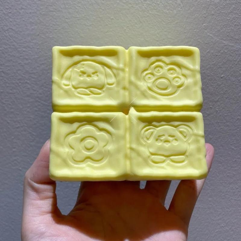 Squishy Strawberry Cube Squeeze Toys Slow Rebound Soft Stress Relief Sensory Fidget Toys Anti Anxiety Squeeze Toys For Adults