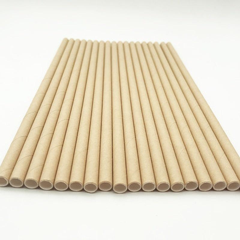 25/50PCS Disposable Paper Straws for Baby Shower Wedding Party Birthday Party Decoration Supplies Vintage Drinking Straws