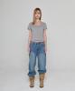 5OML Rivet Short Sleeve Melange Grey