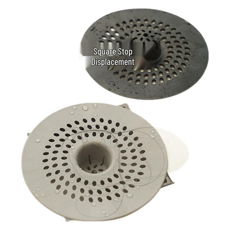Runt Silikon Anti-Stopp Golvbrunn Hårfilter för Badrum och Köksvask