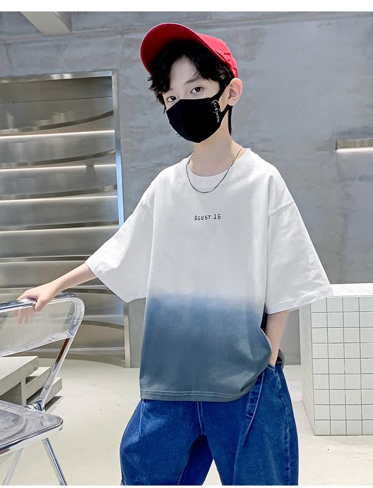 T-shirt à manches courtes 100 % coton pour garçon - Nouveau style Été 2026