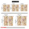 2pcs,2D Plane Printing Contemporary Curtains Floral Harmony (2) Polyester Easy Install (without Rod) Versatile All Perfect for