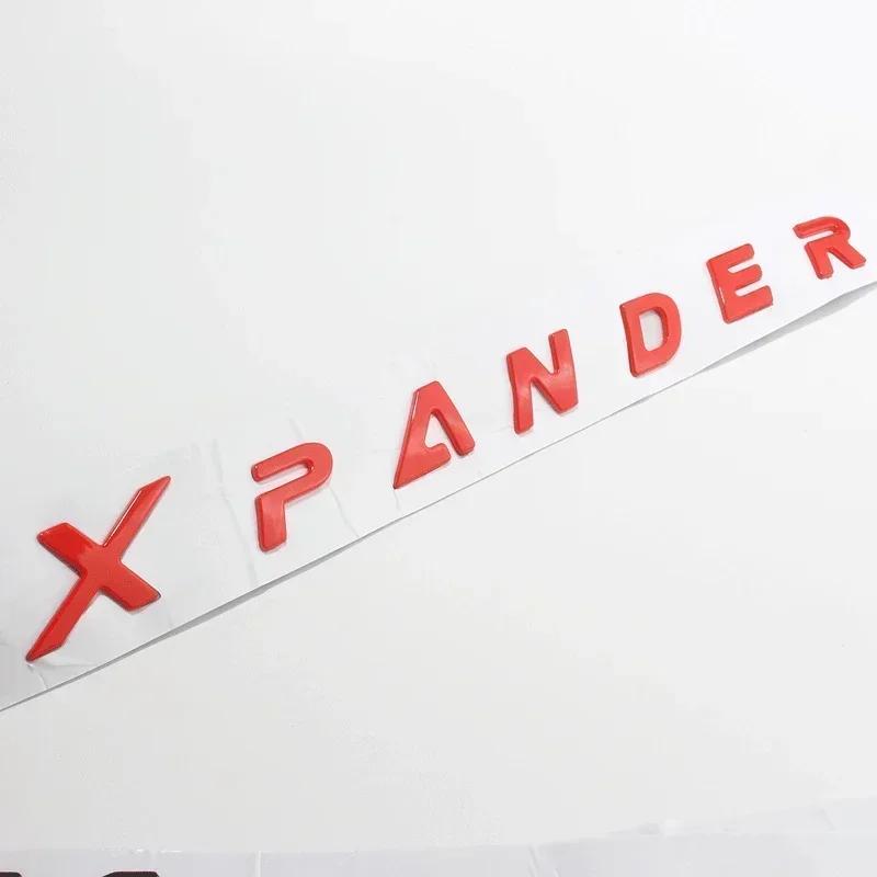 

3D Raise ABS XPANDER Letters Car Front Hood Emblem Badge Rear Trunk Sticker Decals For Mitsubishi XPANDER Logo Accessories червоний