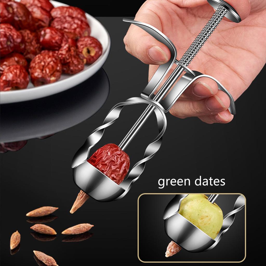 Praktisches Werkzeug Samenentferner Obst Kernentferner Obstwerkzeug Edelstahlmaterial Küche Kirschenentsteiner für Obst
