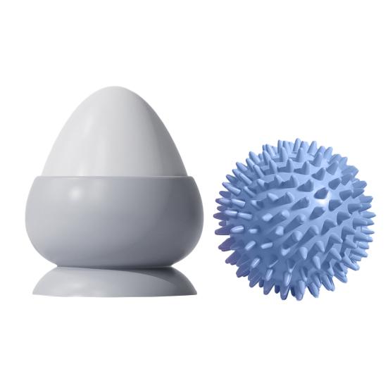 2Pcs/Set Silicone Massage Ball Set Pé/Mão/Costas/Cintura Fitness Relaxamento Muscular Adsorção Massagem Bola Plantar Fascite Relaxamento Miofascial