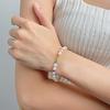 Opk Jewelry Light Luxury Color Beaded Bracelet Fashion Natural Freshwater Pearl Necklace Set