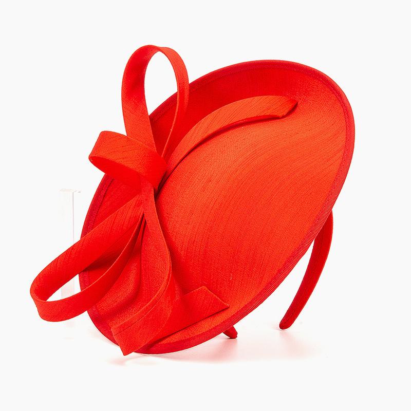 

Шляпка-таблетка Фасинатор в стиле винтаж 1920-х годов - Головной убор для коктейльной чайной вечеринки для женщин и девушек с ободком и заколкой для волос красный