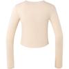 Adidas Gestreiftes Sport-Langarmshirt mit Buchstabenprint Damen Tops Rock-Sandsturm IX5645