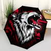 1pc Wolf Roar Fashionable Automatic Opening/Closing Folding Umbrella with 8 Bones, Windproof Portable, Daily Use068