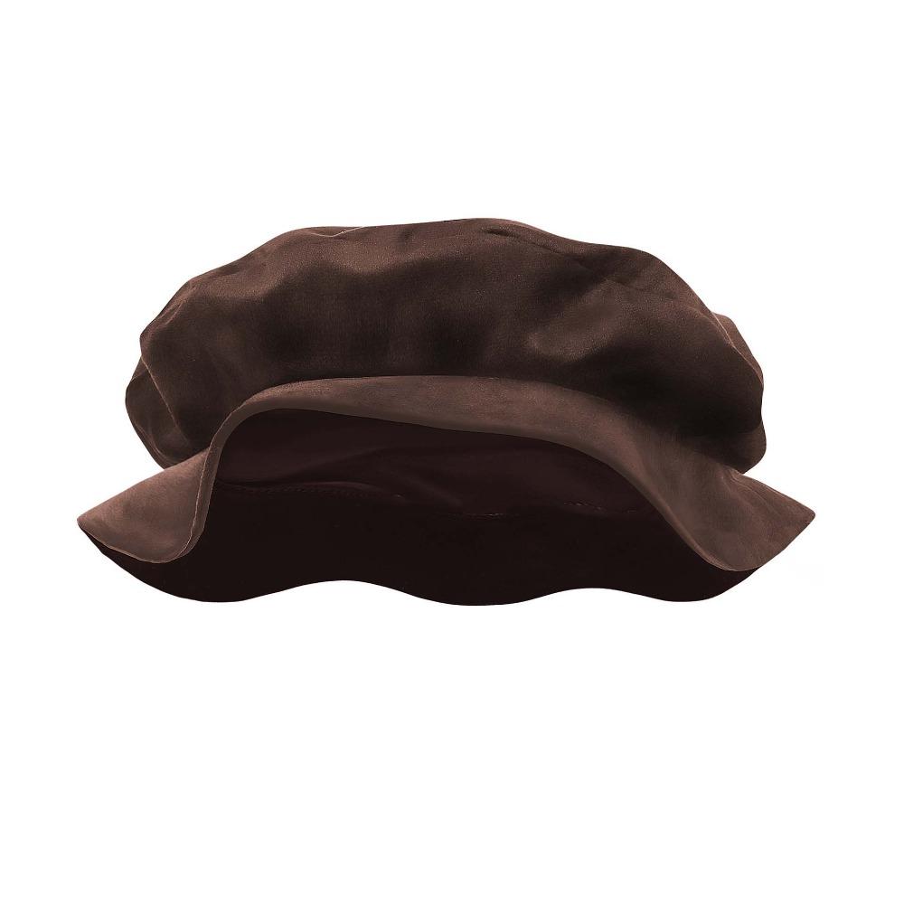 Soft Velvet Renaissance Beret Hat Faux Suede Mens Cosplay Cap Medieval Flat Cap Festival Gathering