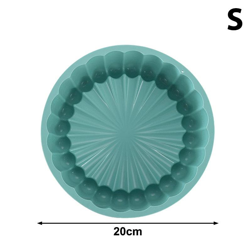 Sunflower Cake Pan 7.87/10.04 Inch Round Cake Baking Pan Nonstick Silicone Cake Molds For Anniversary Cheesecake Bread Mould