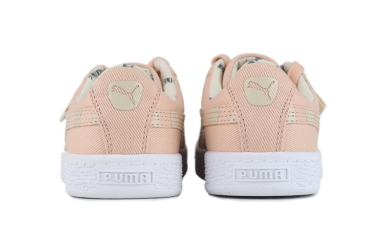 Kids' Sneakers Puma Basket Canvas Little Kids 'TIme 4 Change - Pink Sand'