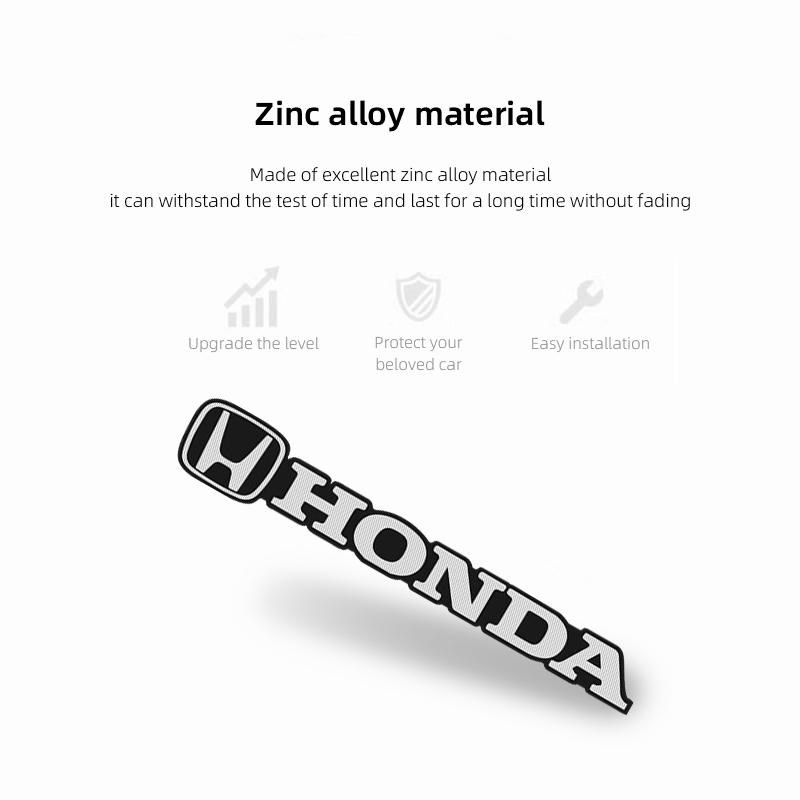 wsdh6 10Pcs Aluminum Car Audio Emblem Sticker Speaker Decoration For Honda Civic Fit Jazz Accord Pilot CRV Odyssey Passport City HRV
