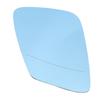 Heated Mirror Glass with Backing Plate Blue Exterior Side View Flat Mirror Glass Replacement for 525i 528i 530i 535d