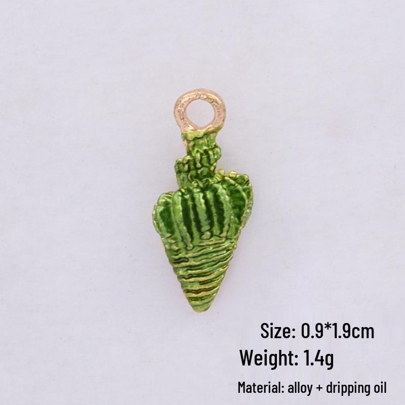 Korean Alloy Pearlescent Seashell & Starfish Pendant for DIY Jewelry Accessories