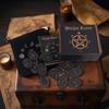 Portable Ancient Runes Carving with 24 Mystical Symbols and Guide Manual Suitable for Meditations Accessories
