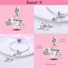 Copper Plated Sister In My Heart Friend Friendship Bead Charm Fit Bangle Bracelet Beads Color Women Jewelry Making Love Gift