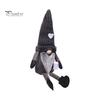 Long Legged Gnome Figurines Christmas Plush Decoration with Legs, Faceless Handmade Fabric Neutral Gifts for Friends Doll Figurines, Sitting Elf Home