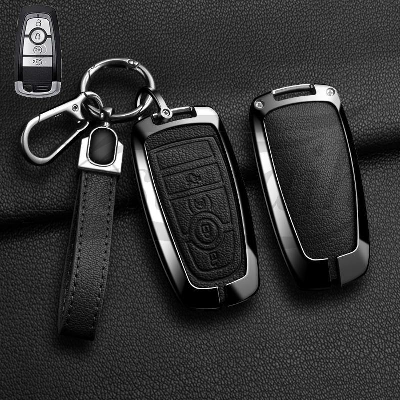 Car Key Case Holder Cover for Ford Mondeo Explorer Edge Expedition F-450 F-350 F150 Fusion Mustang Everest Accessories Styling