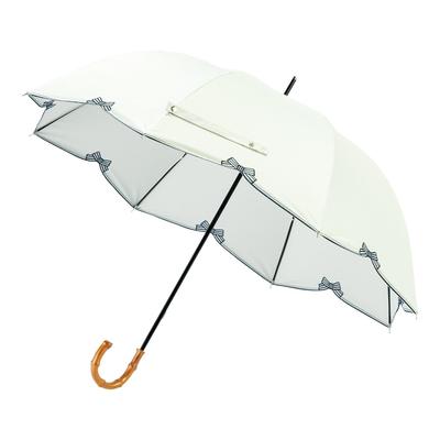 Moonbat Long Sol e Chuva Luz Calor UV Fita Branca [Esta] Guarda-sol Feminino, Proteção, Bloqueio, Bloqueio, Proteção, Scala, 31-230-30269-06,