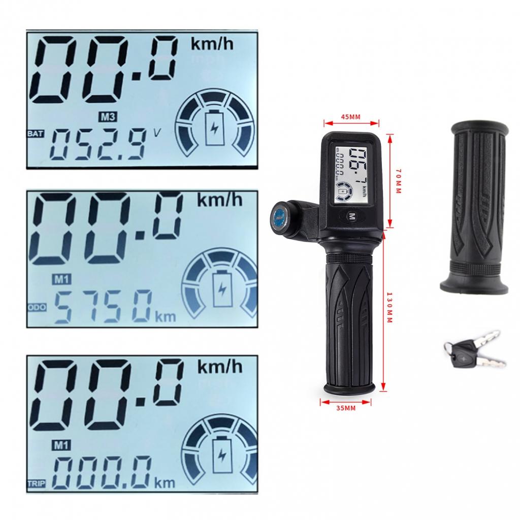 LED Display Handlebar Mileage Parts Replacement Voltage