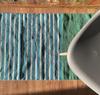 Runner Rug, Blue Green Cotton 70x170cm