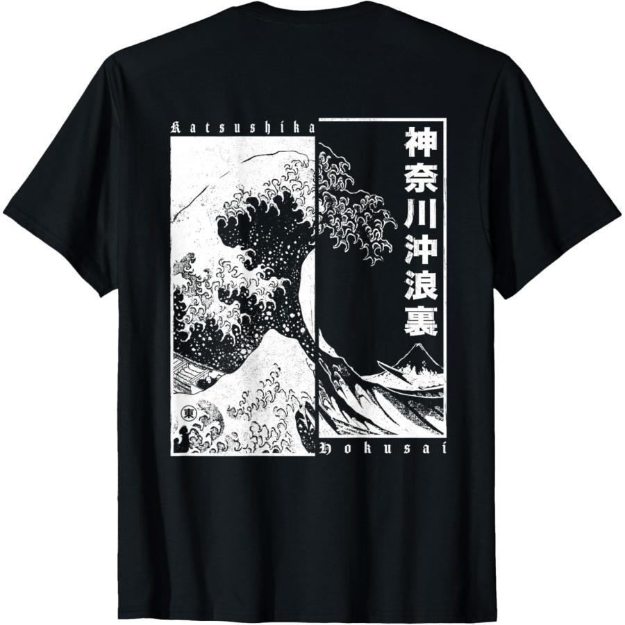 Японская Великая волна у Канагавы Кацусика Хокусай Футболка XXXXXL чёрный
