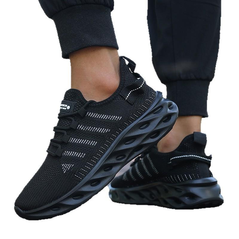 Large Size Platform Men's Shoes Summer Lightweight Breathable Mesh Shoes Men's Sports Shoes Blade Men's and Women's Running Trendy Shoes