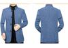 2026 Spring Men's Fashionable Stand-up Collar Jacket – Business Casual, Versatile, Trendy Dad's Wear