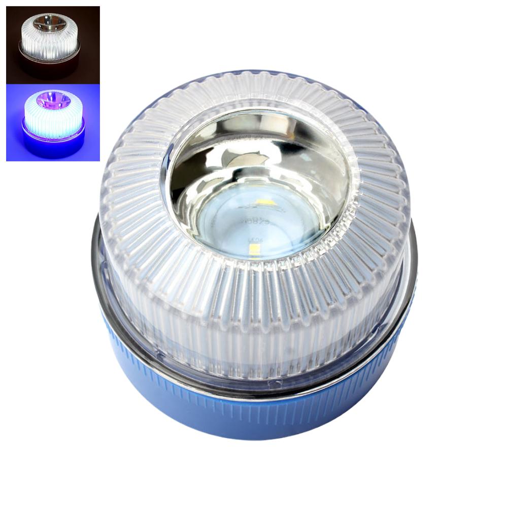 Luz LED Piscante V16 Luz de Emergência Branca Indução Magnética Luz Piscante Estroboscópica Luz de Aviso de Segurança Acessório de Segurança Luz de Aviso para Carro