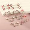 Fashionable Nipple Rings Craft of Stainless Steel and Zirconia Materials Rhinestones for Trendy Body Piercing Pieces